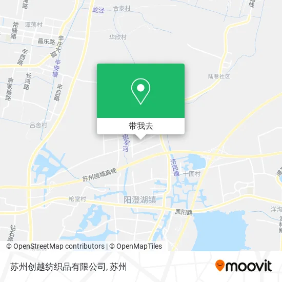 苏州创越纺织品有限公司地图