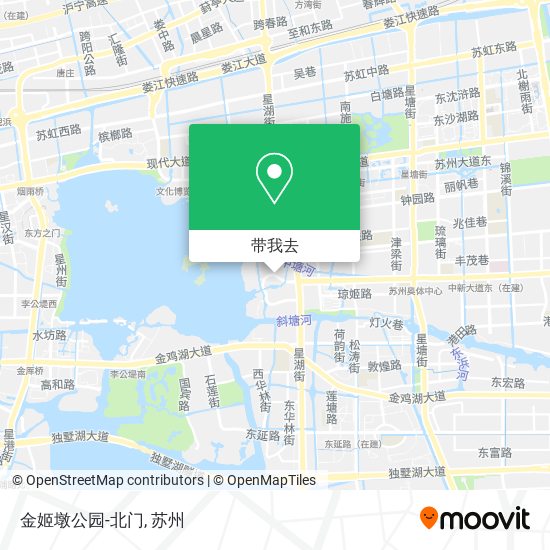 金姬墩公园-北门地图