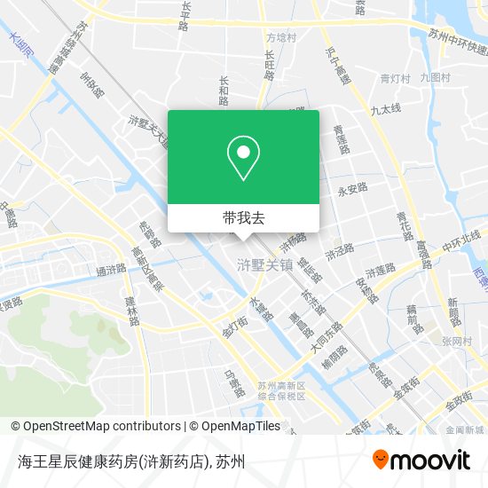 海王星辰健康药房(浒新药店)地图
