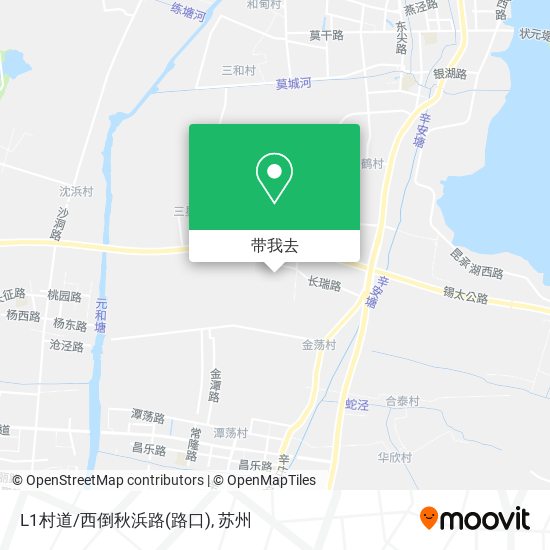 L1村道/西倒秋浜路(路口)地图