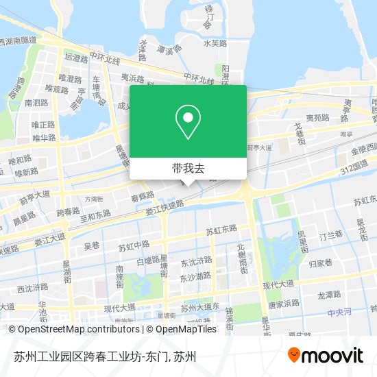 苏州工业园区跨春工业坊-东门地图