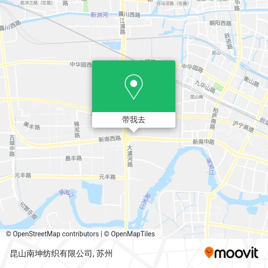 昆山南坤纺织有限公司地图