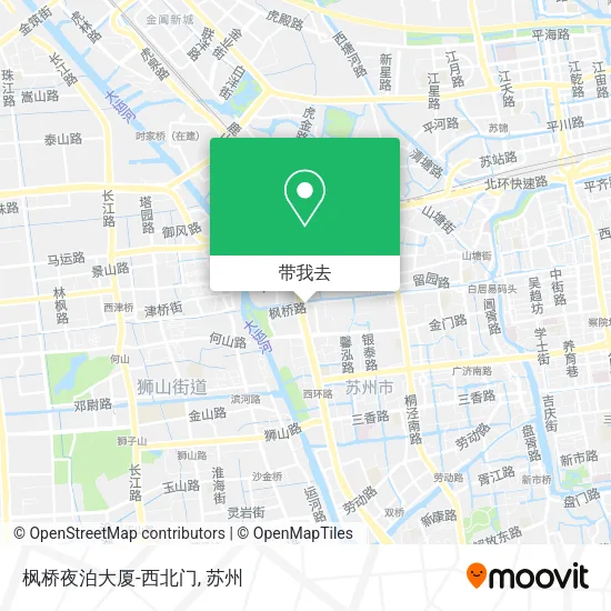 枫桥夜泊大厦-西北门地图