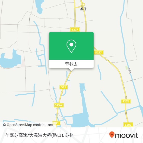 乍嘉苏高速/大溪港大桥(路口)地图