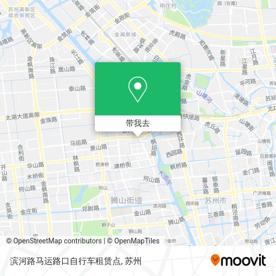 滨河路马运路口自行车租赁点地图