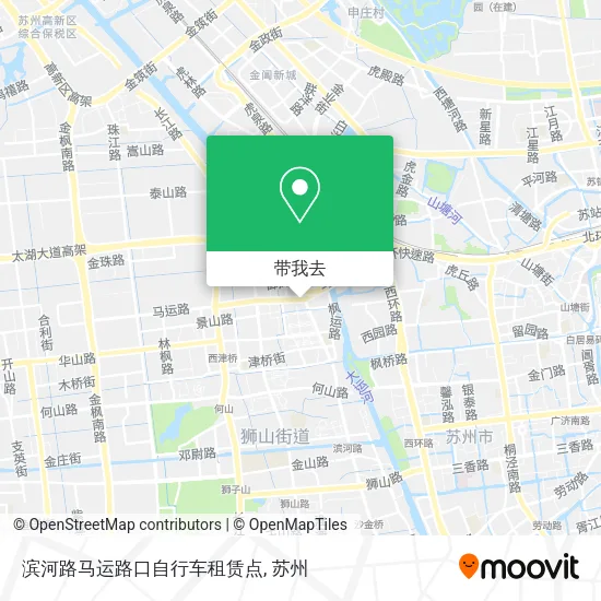 滨河路马运路口自行车租赁点地图