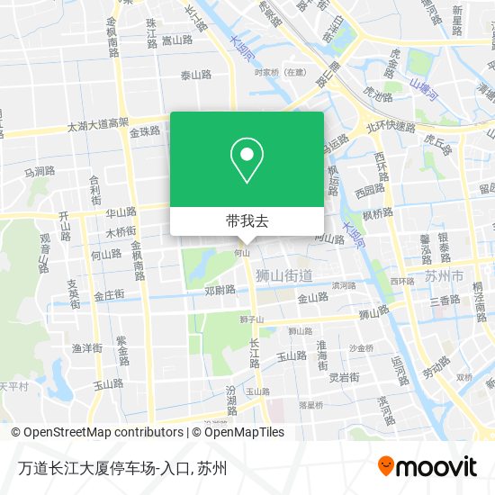 万道长江大厦停车场-入口地图