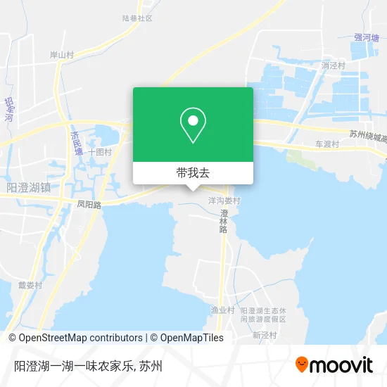 阳澄湖一湖一味农家乐地图