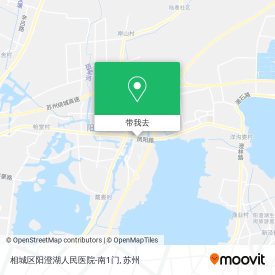 相城区阳澄湖人民医院-南1门地图