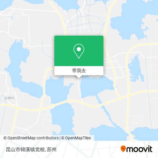 昆山市锦溪镇党校地图