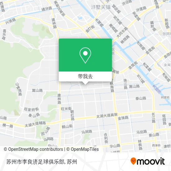 苏州市李良济足球俱乐部地图