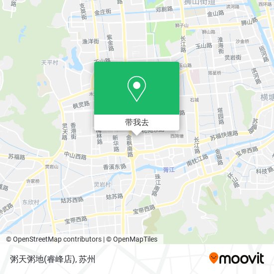 粥天粥地(睿峰店)地图