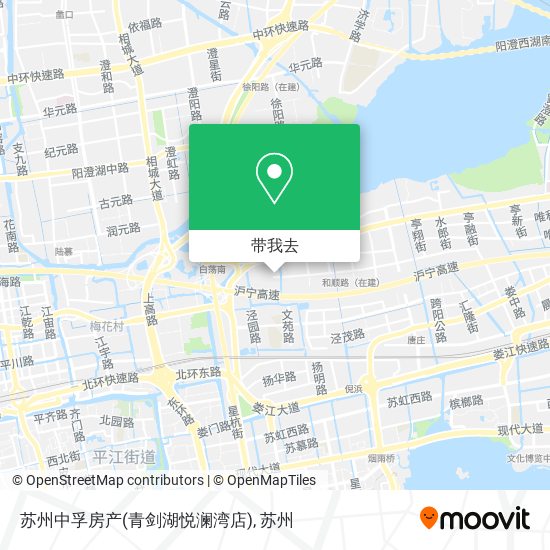 苏州中孚房产(青剑湖悦澜湾店)地图
