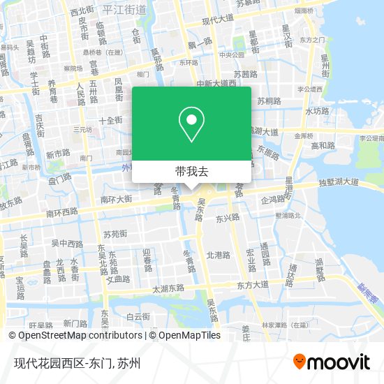 现代花园西区-东门地图