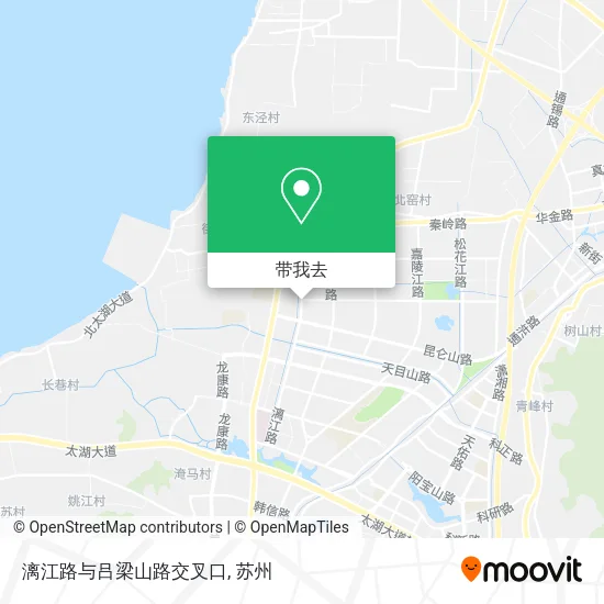 漓江路与吕梁山路交叉口地图