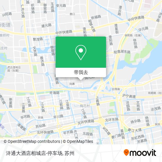 浒通大酒店相城店-停车场地图