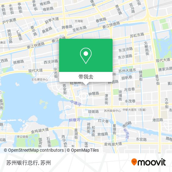 苏州银行总行地图