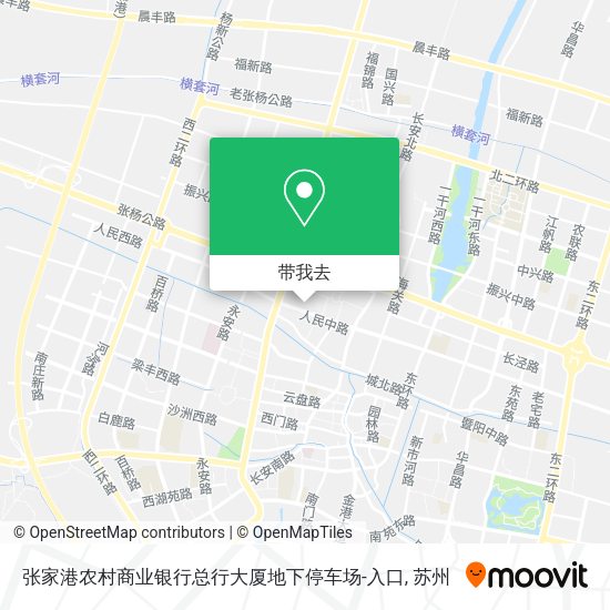 张家港农村商业银行总行大厦地下停车场-入口地图