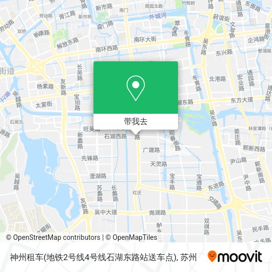 神州租车(地铁2号线4号线石湖东路站送车点)地图