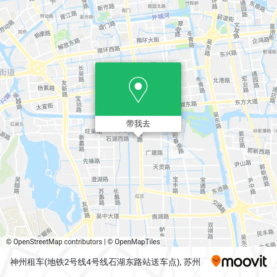 神州租车(地铁2号线4号线石湖东路站送车点)地图