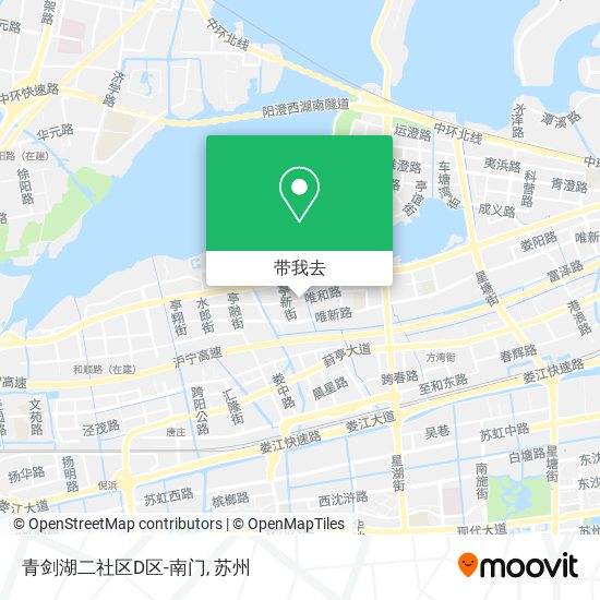 青剑湖二社区D区-南门地图