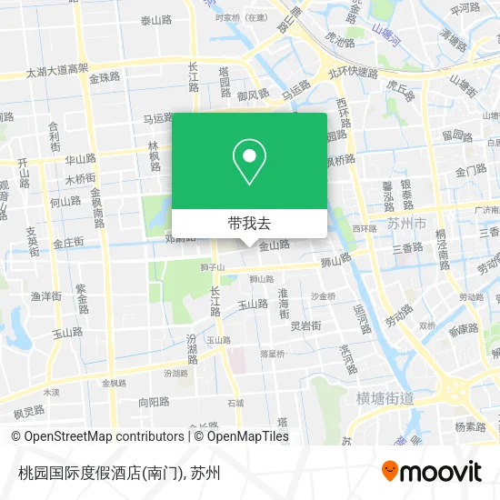 桃园国际度假酒店(南门)地图