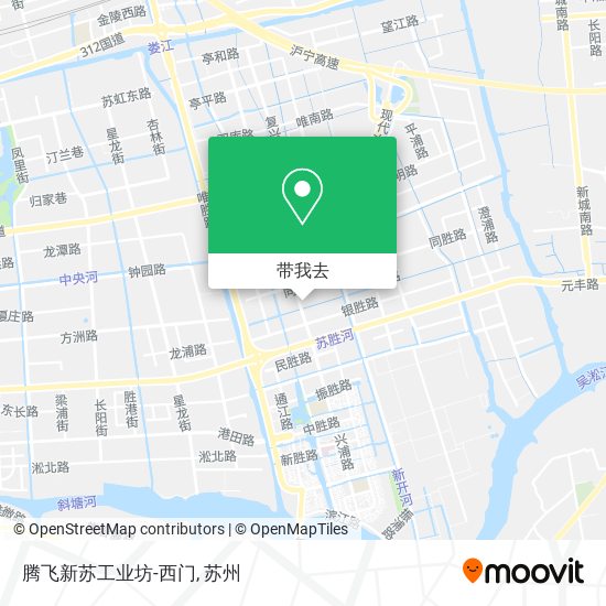 腾飞新苏工业坊-西门地图