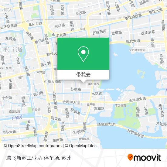 腾飞新苏工业坊-停车场地图