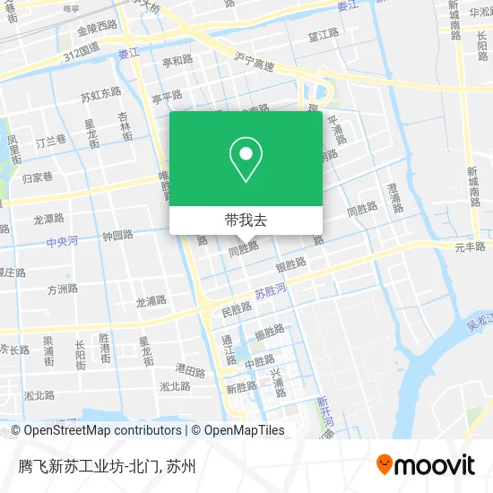 腾飞新苏工业坊-北门地图