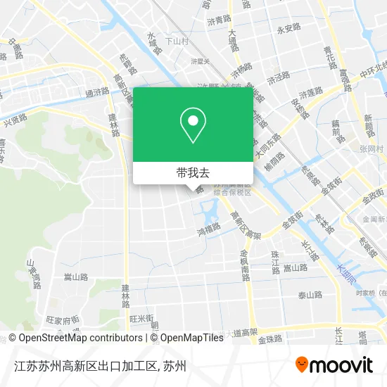 江苏苏州高新区出口加工区地图