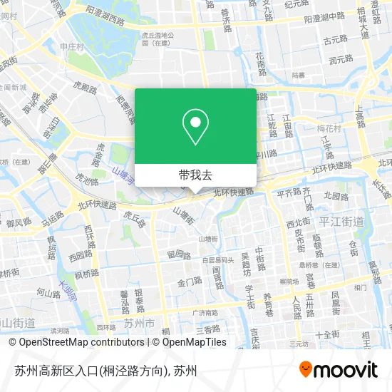 苏州高新区入口(桐泾路方向)地图
