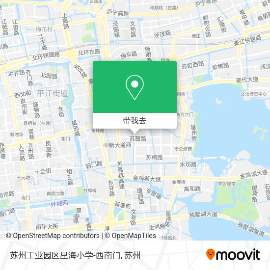苏州工业园区星海小学-西南门地图