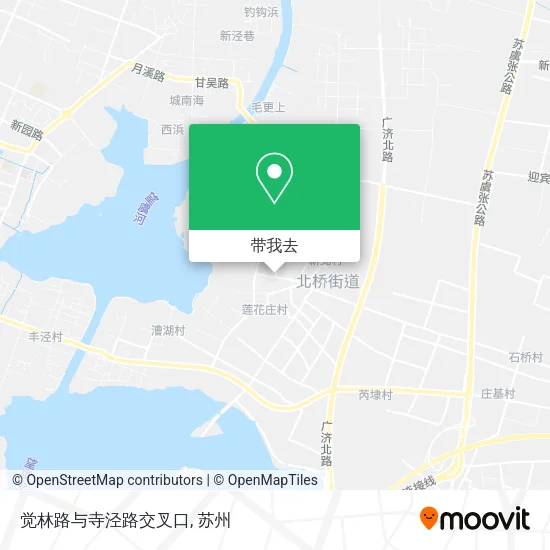 觉林路与寺泾路交叉口地图