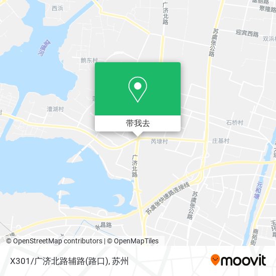 X301/广济北路辅路(路口)地图