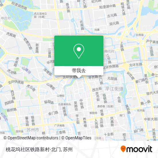 桃花坞社区铁路新村-北门地图