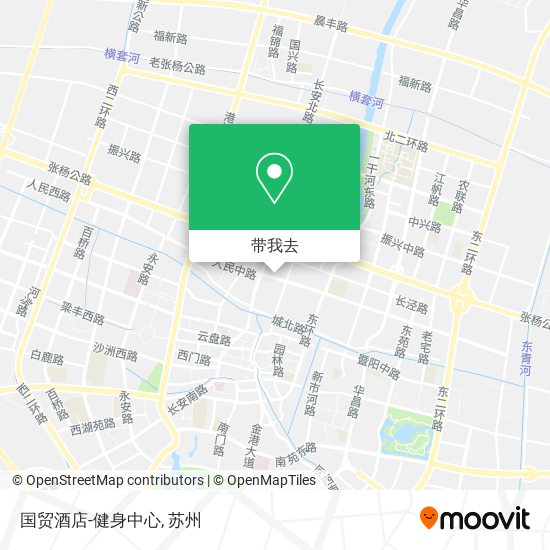 国贸酒店-健身中心地图