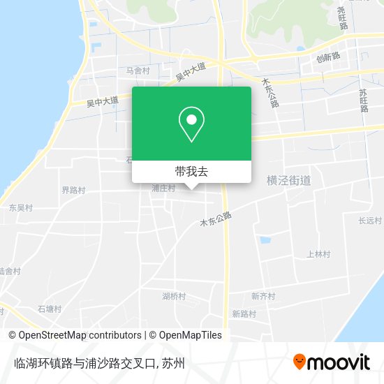 临湖环镇路与浦沙路交叉口地图
