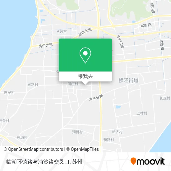 临湖环镇路与浦沙路交叉口地图