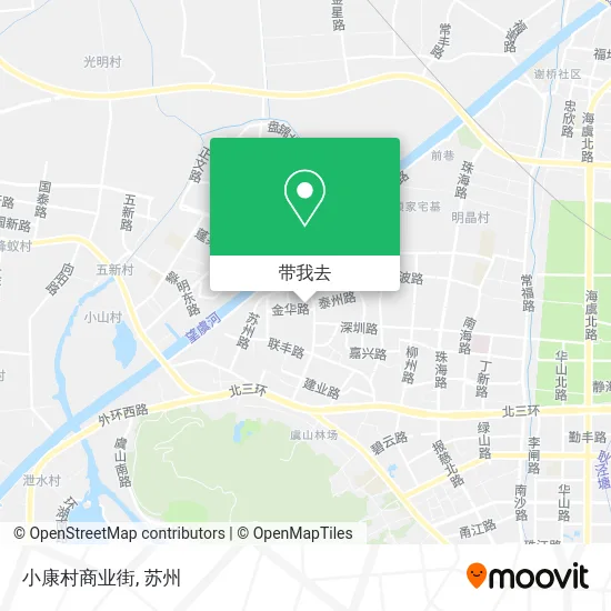 小康村商业街地图