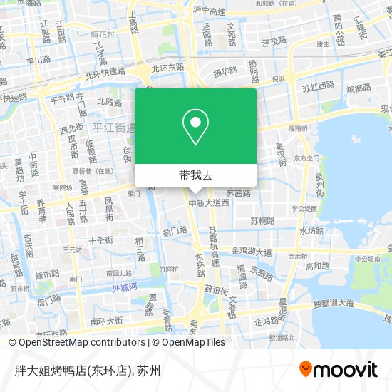 胖大姐烤鸭店(东环店)地图