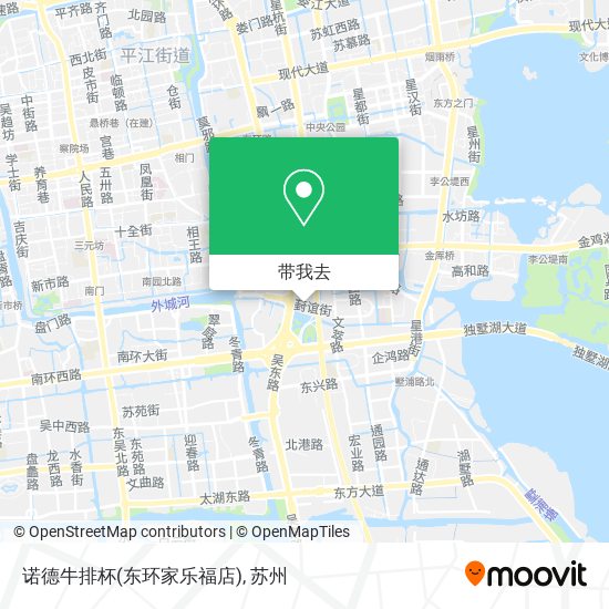 诺德牛排杯(东环家乐福店)地图