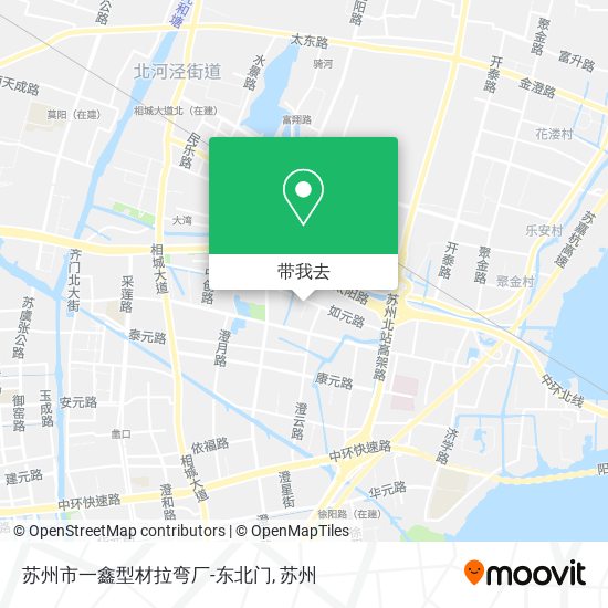 苏州市一鑫型材拉弯厂-东北门地图