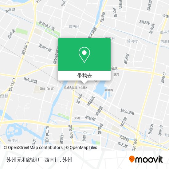 苏州元和纺织厂-西南门地图