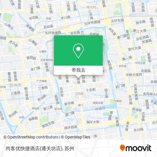 尚客优快捷酒店(通关坊店)地图