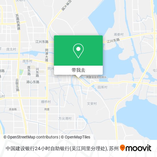 中国建设银行24小时自助银行(吴江同里分理处)地图