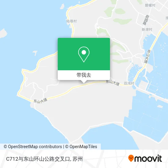 C712与东山环山公路交叉口地图