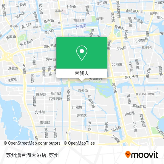 苏州澹台湖大酒店地图
