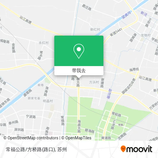 常福公路/方桥路(路口)地图