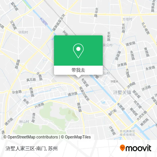 浒墅人家三区-南门地图