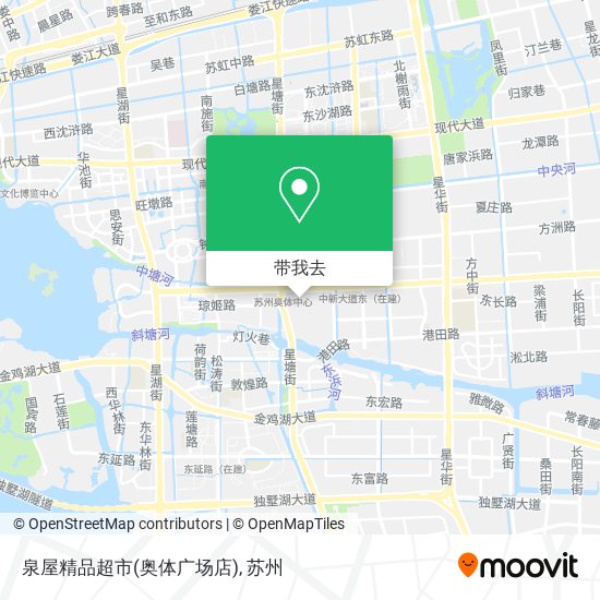 泉屋精品超市(奥体广场店)地图